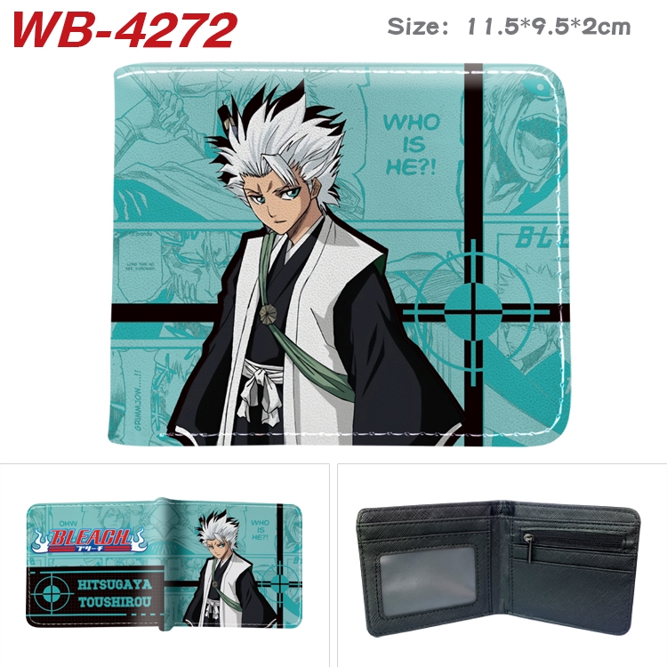 Bleach Animation color PU leather folding wallet 11.5X9X2CM WB-4272A
