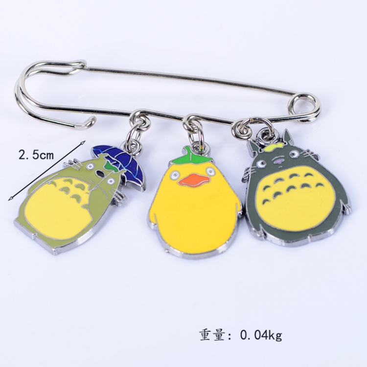 TOTORO Anime metal brooch bag accessories pants waist clip price for 5 pcs