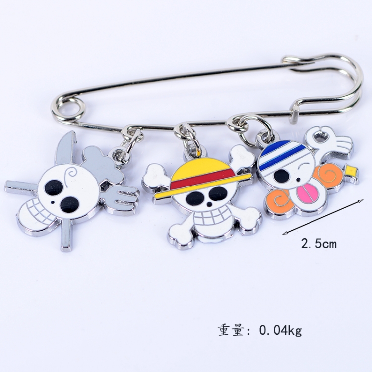 One Piece Anime metal brooch bag accessories pants waist clip price for 5 pcs