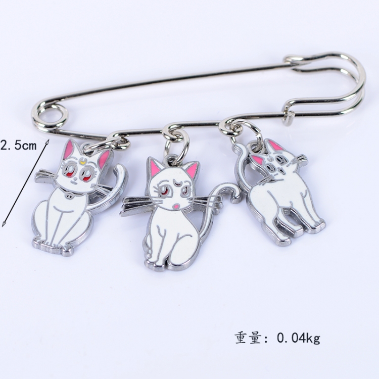 Sweet Cat Anime metal brooch bag accessories pants waist clip price for 5 pcs