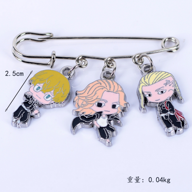 Tokyo Revengers Anime metal brooch bag accessories pants waist clip price for 5 pcs