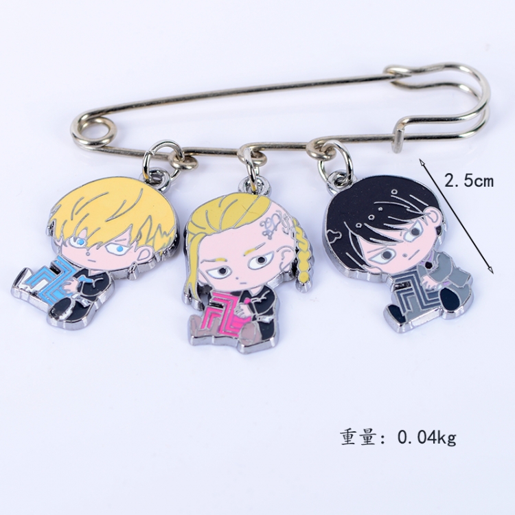Tokyo Revengers Anime metal brooch bag accessories pants waist clip price for 5 pcs