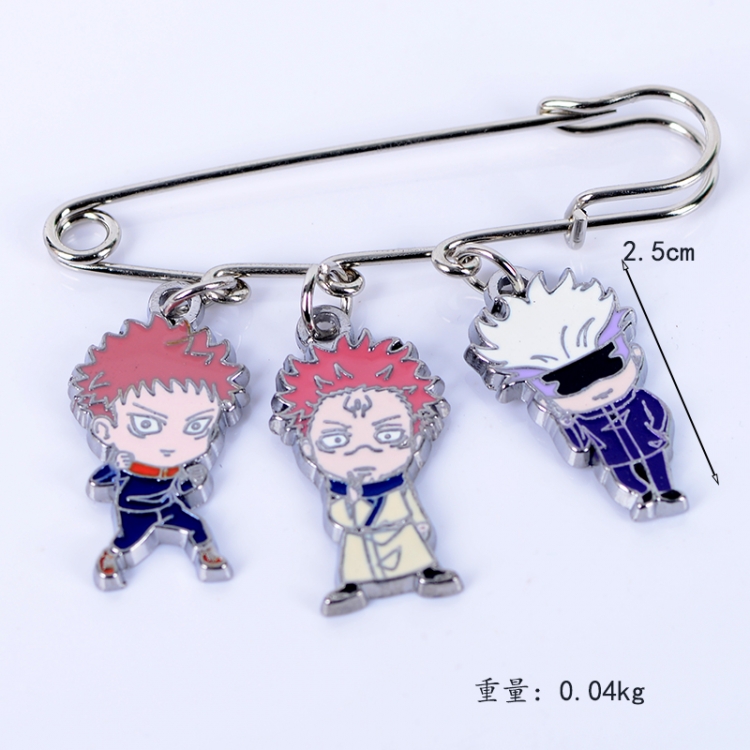 Jujutsu Kaisen  Anime metal brooch bag accessories pants waist clip price for 5 pcs
