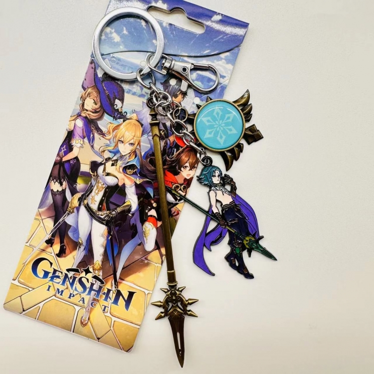 Genshin Impact Game peripheral key chain schoolbag pendant