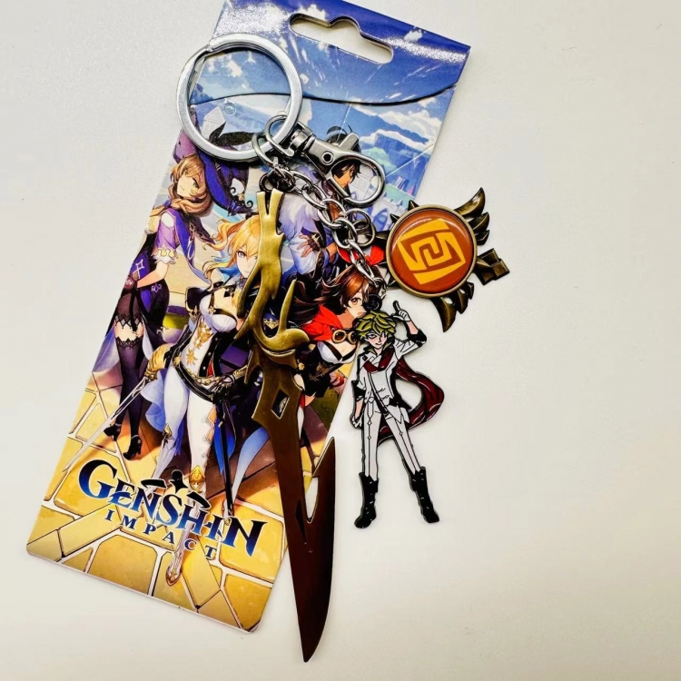 Genshin Impact Game peripheral key chain schoolbag pendant