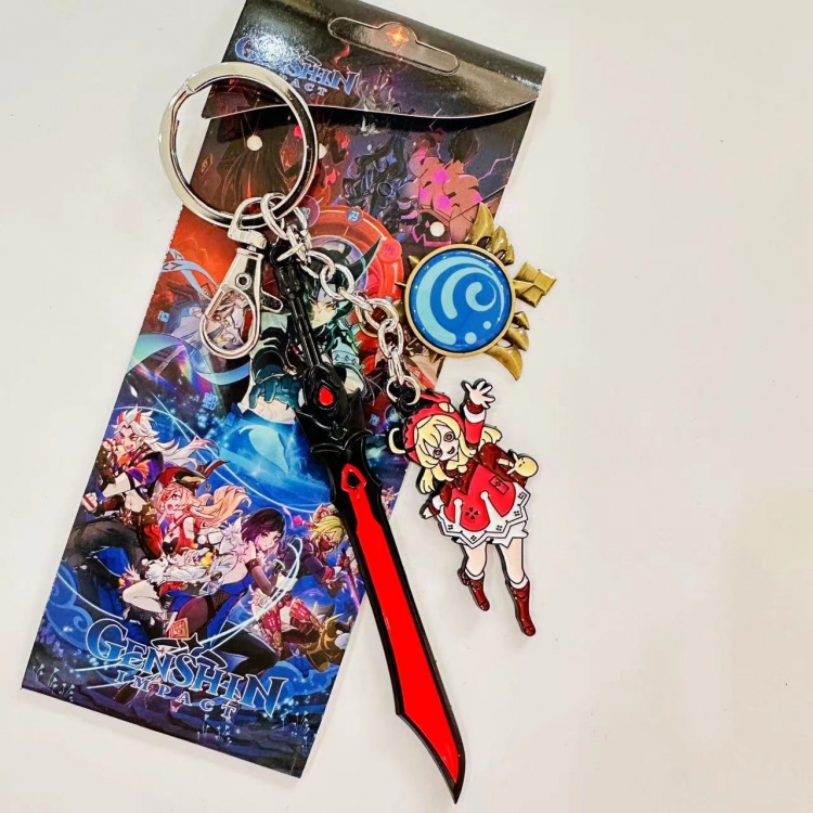 Genshin Impact Game peripheral key chain schoolbag pendant