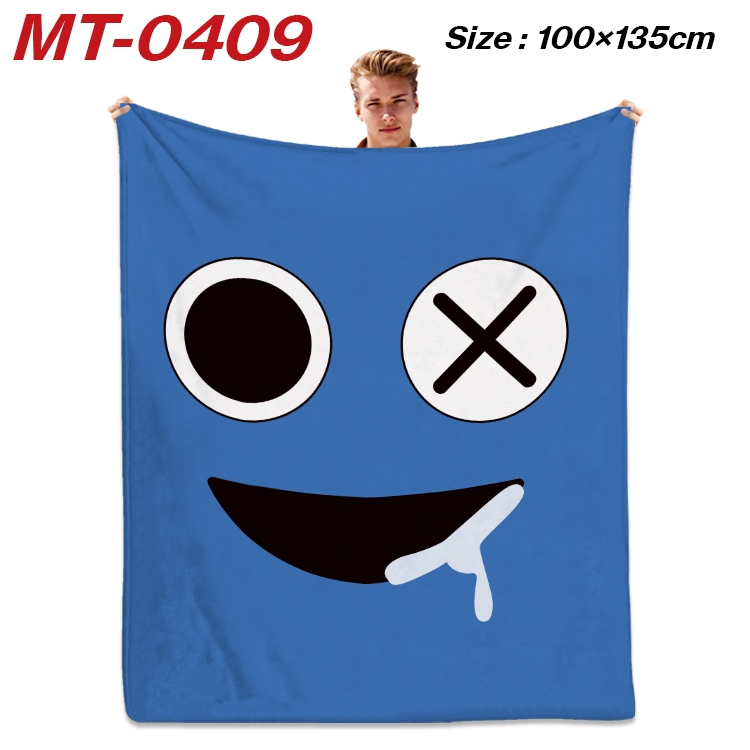 Rainbow friends Anime flannel blanket air conditioner quilt (double-sided printing) 100x135cm MT-0409