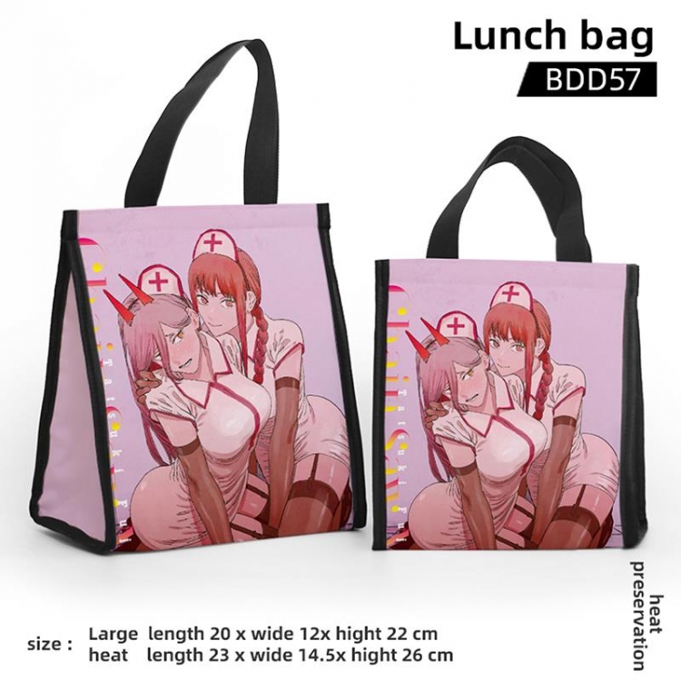 Chainsaw man Animation Insulated Lunch Bag 23X14.5x26CM
