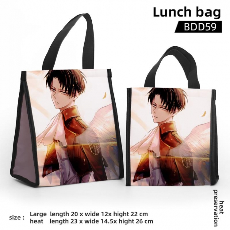 Shingeki no Kyojin Animation Insulated Lunch Bag 23X14.5x26CM