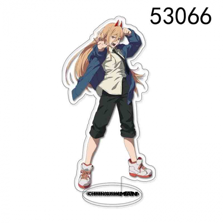 Chainsaw man Anime characters acrylic Standing Plates Keychain 15CM 53066
