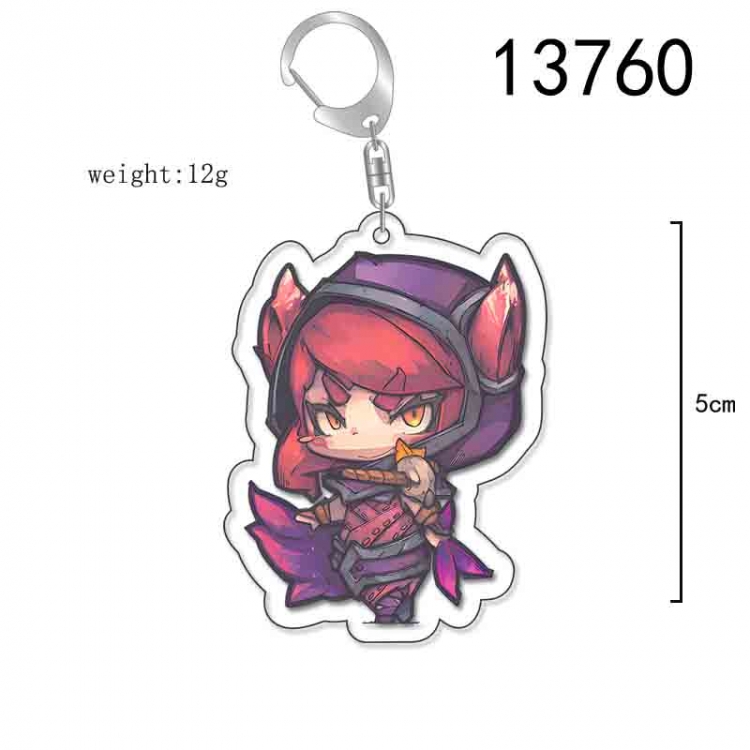 League of Legends Anime Acrylic Keychain Charm price for 5 pcs