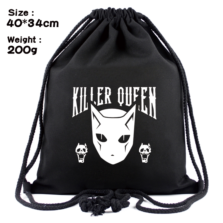 JoJos Bizarre Adventure Anime Coloring Book Drawstring Backpack 40X34cm 200g