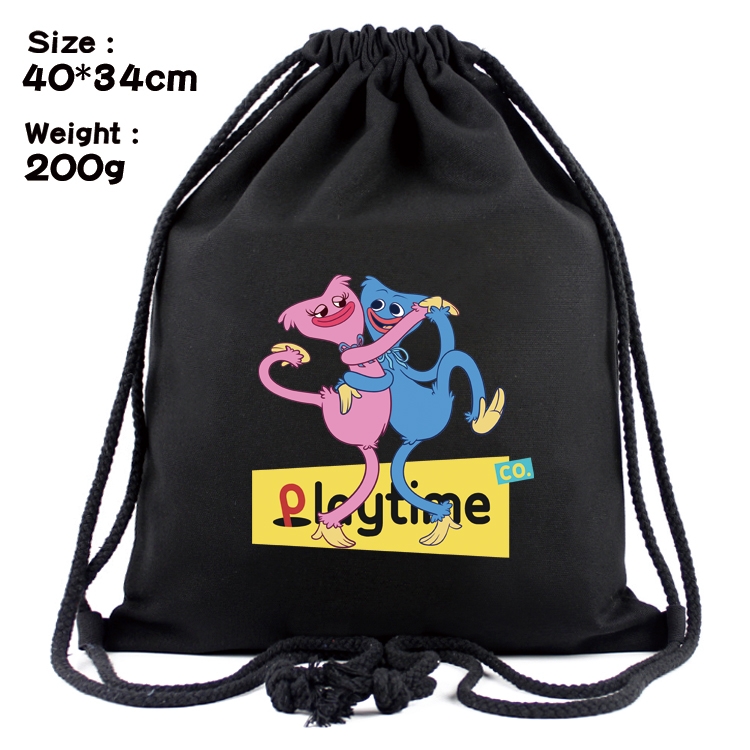 poppy playtime Anime Coloring Book Drawstring Backpack 40X34cm 200g