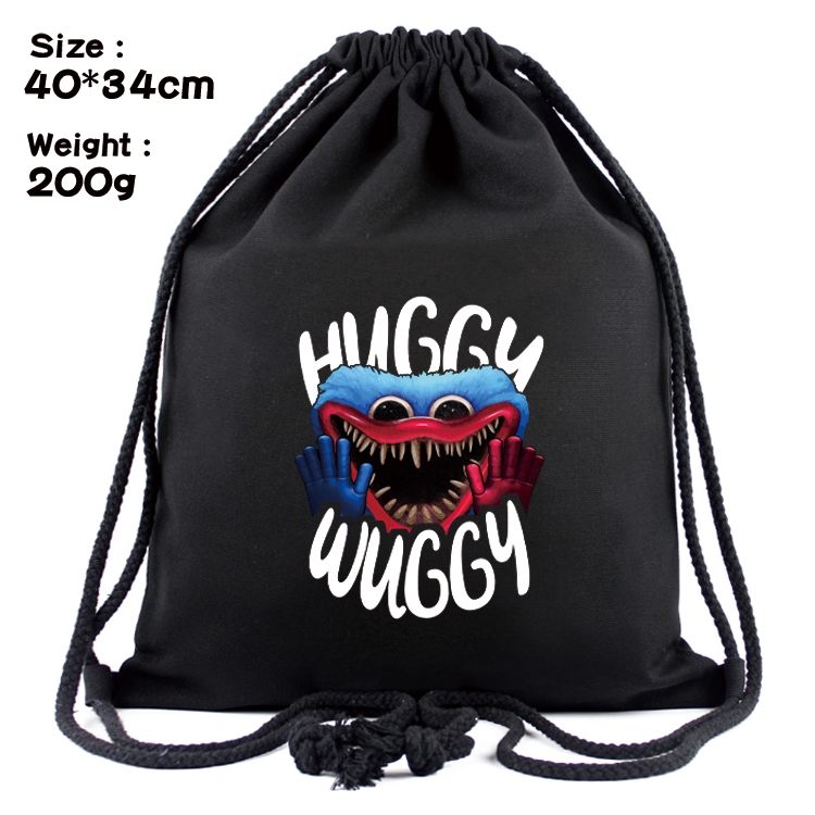 poppy playtime Anime Coloring Book Drawstring Backpack 40X34cm 200g