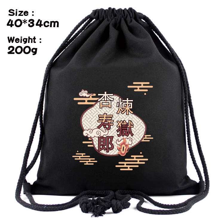 Demon Slayer Kimets Anime Coloring Book Drawstring Backpack 40X34cm 200g