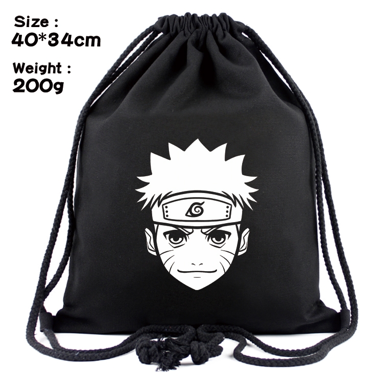 Naruto Anime Coloring Book Drawstring Backpack 40X34cm 200g
