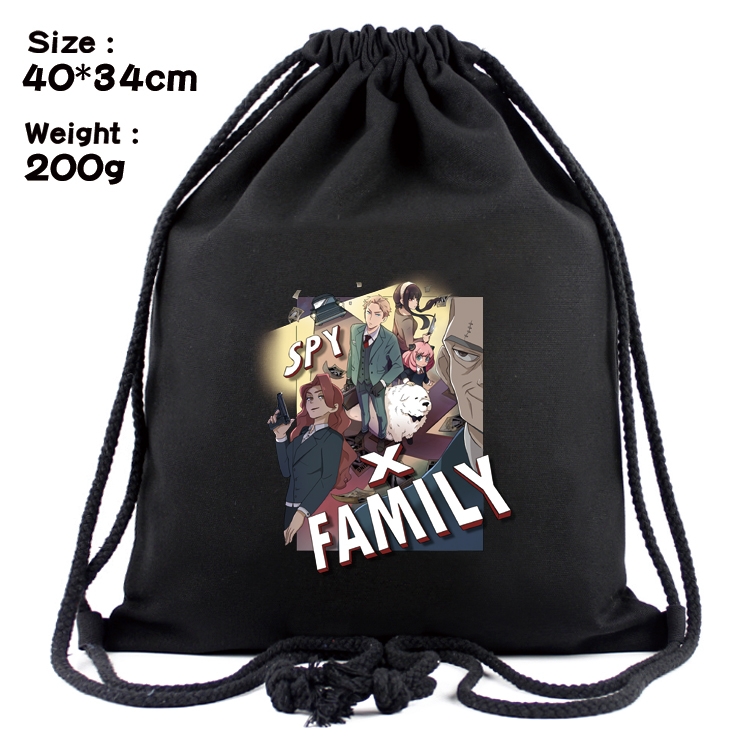 SPY×FAMILY Anime Coloring Book Drawstring Backpack 40X34cm 200g