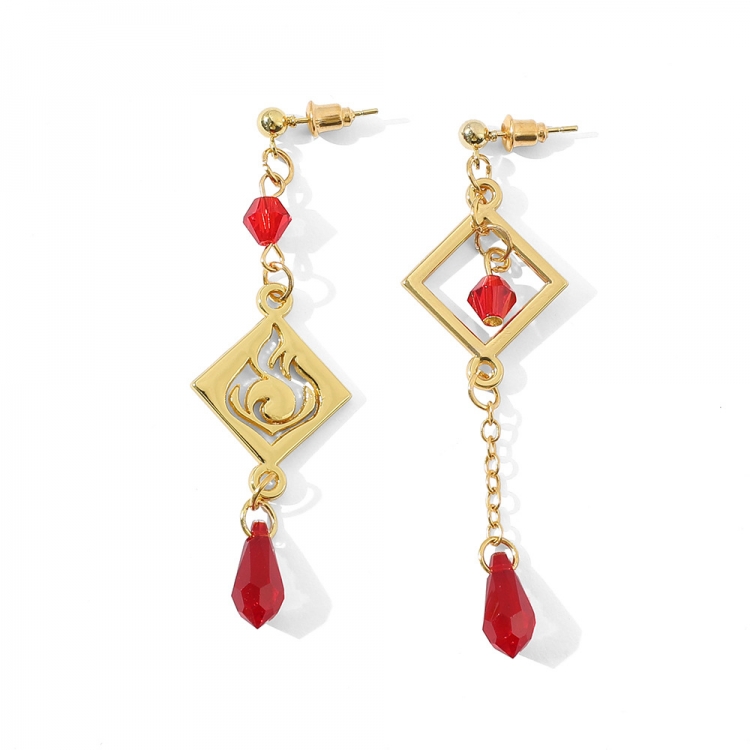 Genshin Impact Earpin metal earrings price for 5 pcs OPP bag
