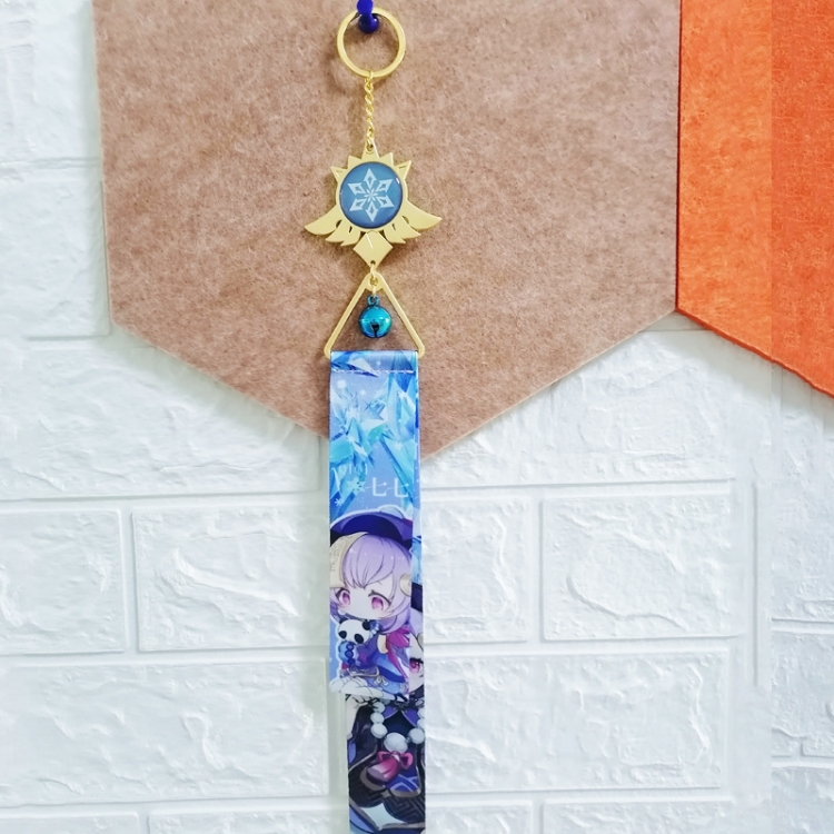 Genshin Impact Wind chime ribbon key chain luminous pendant price for 5 pcs