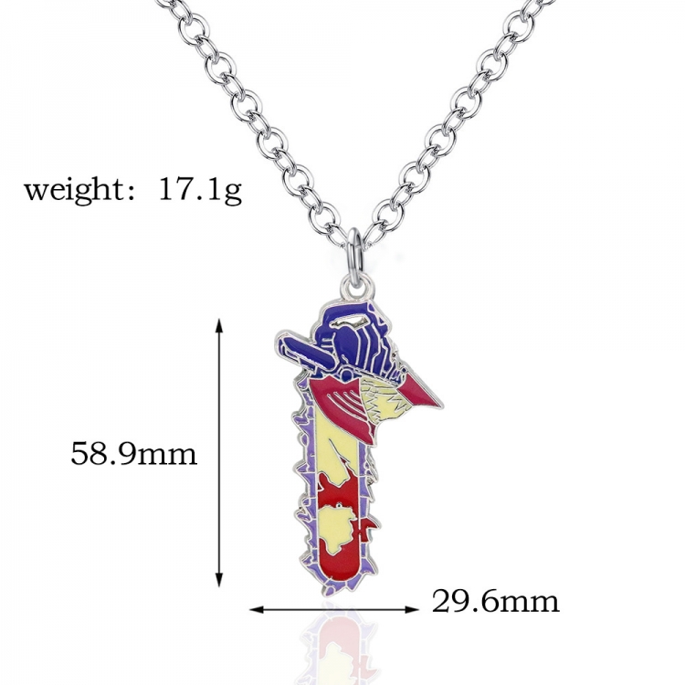 Chainsaw man Metal necklace accessories price for 5 pcs OPP packaging