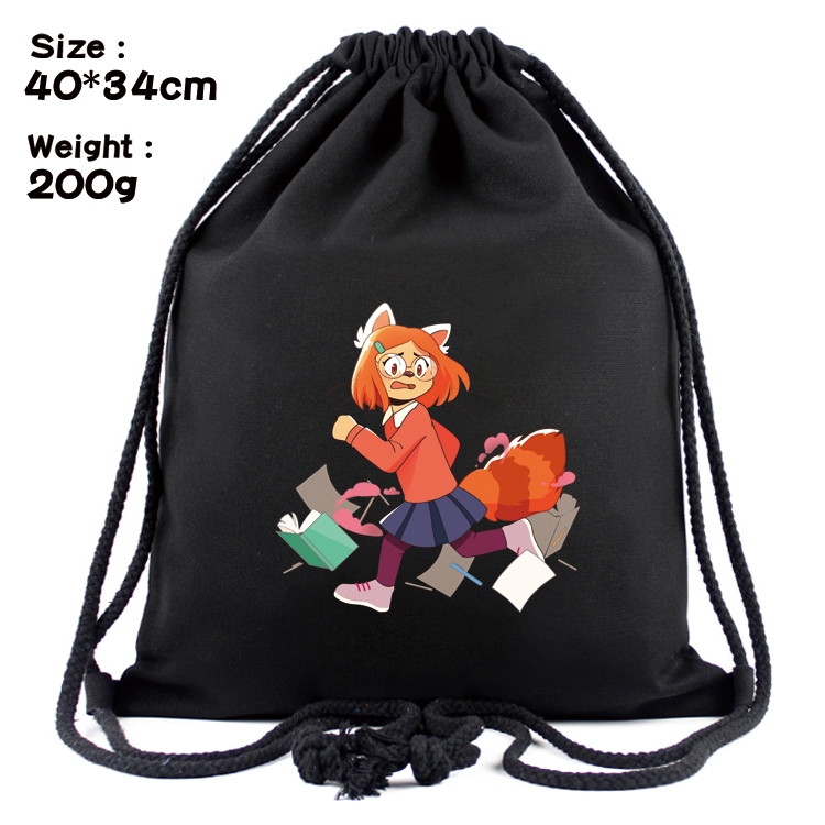 Turning Red Anime Coloring Book Drawstring Backpack 40X34cm 200g