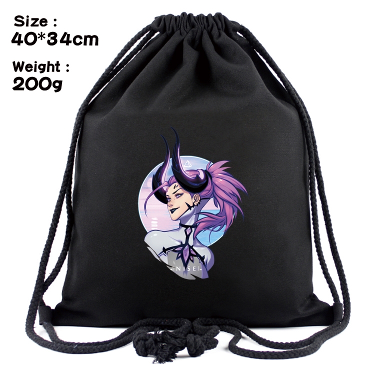 Overwatch Anime Coloring Book Drawstring Backpack 40X34cm 200g