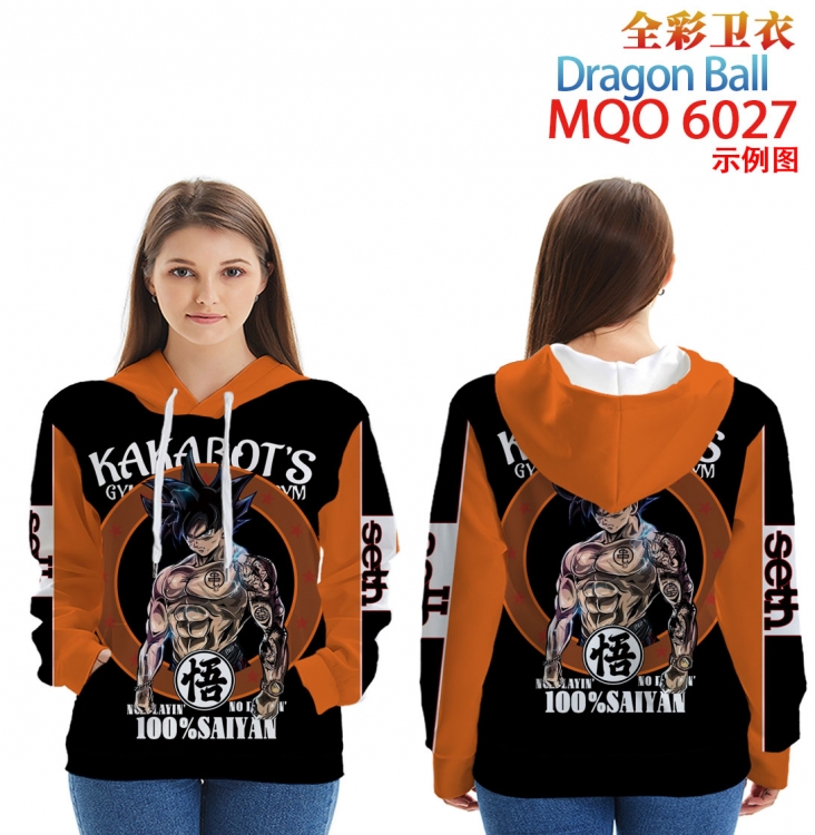 DRAGON BALL Long Sleeve Hooded Full Color Patch Pocket Sweatshirt from XXS to 4XL MQO 6027
