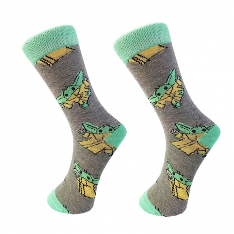 Yoda baby Couple's Letter Medium Sneakers Fashion Socks price for 5 pcs