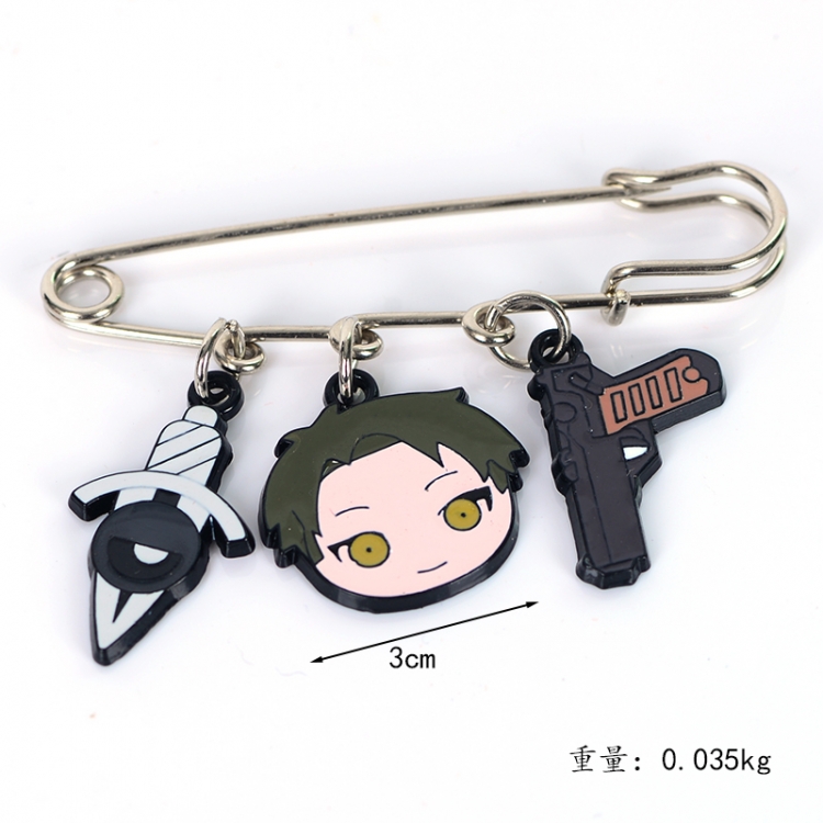 SPY×FAMILY Anime metal brooch bag accessories pants waist clip price for 5 pcs