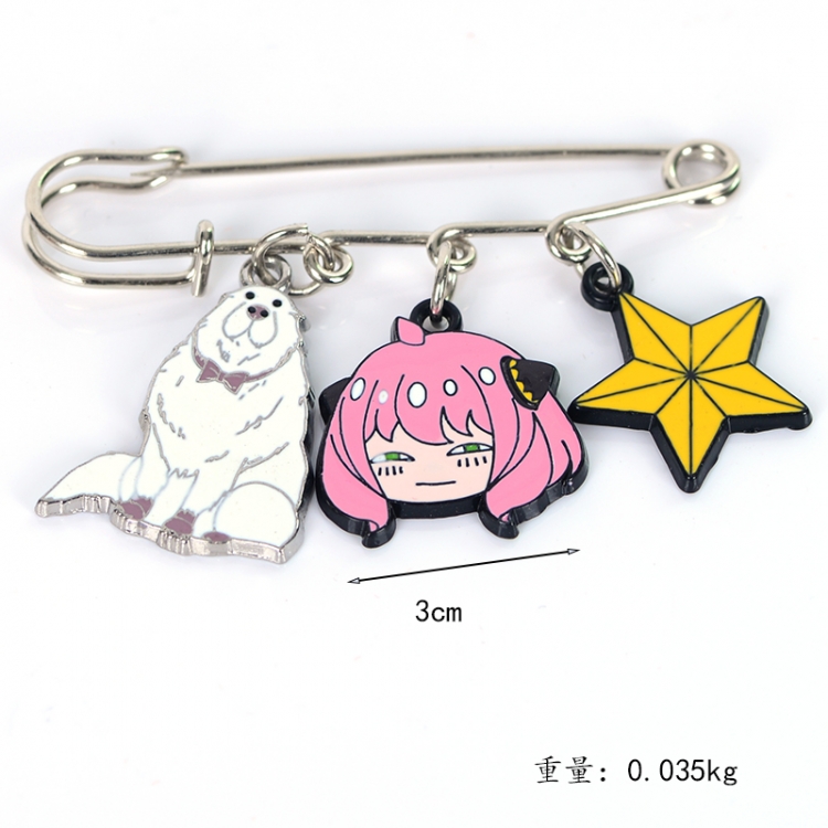 SPY×FAMILY Anime metal brooch bag accessories pants waist clip price for 5 pcs