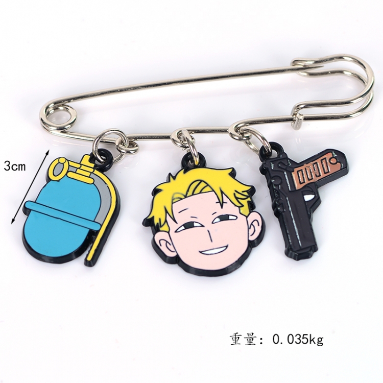 SPY×FAMILY Anime metal brooch bag accessories pants waist clip price for 5 pcs