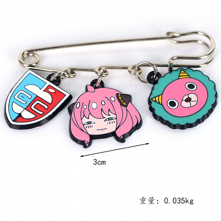 SPY×FAMILY Anime metal brooch bag accessories pants waist clip price for 5 pcs