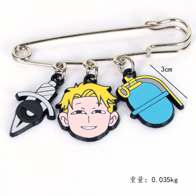 SPY×FAMILY Anime metal brooch bag accessories pants waist clip price for 5 pcs