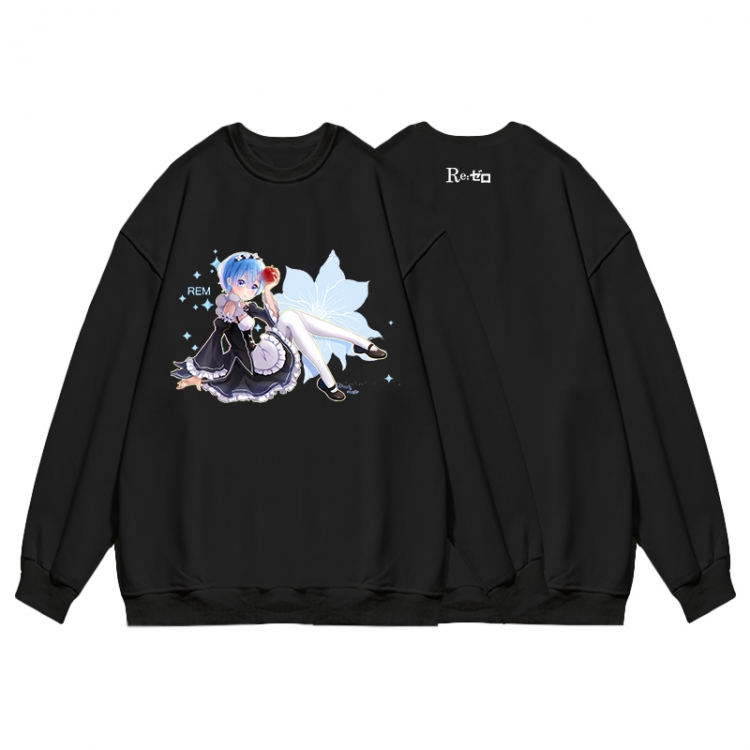 Re:Zero kara Hajimeru Isekai Seikatsu Anime print fashion casual thick hooded sweater  from S to 3XL