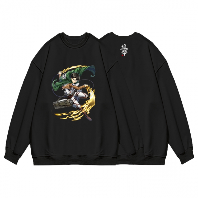 Shingeki no Kyojin Anime print fashion casual thick hooded sweater  from S to 3XL