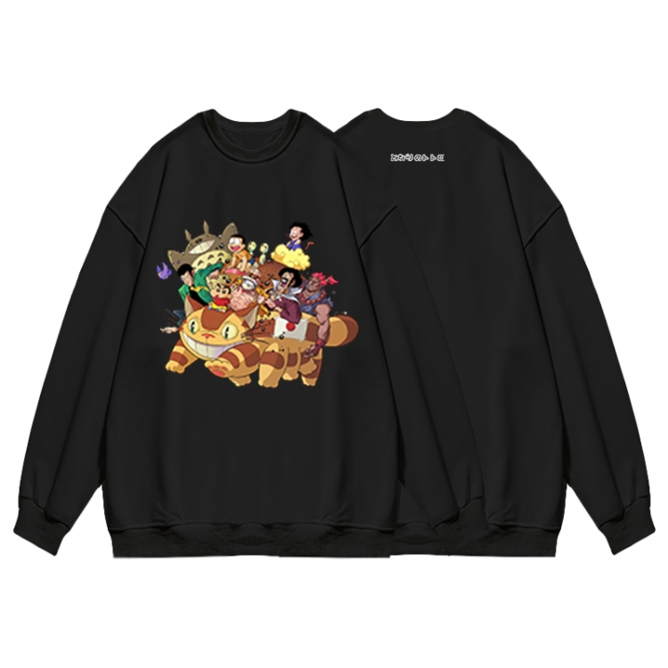 TOTORO Anime print fashion casual thick hooded sweater  from S to 3XL
