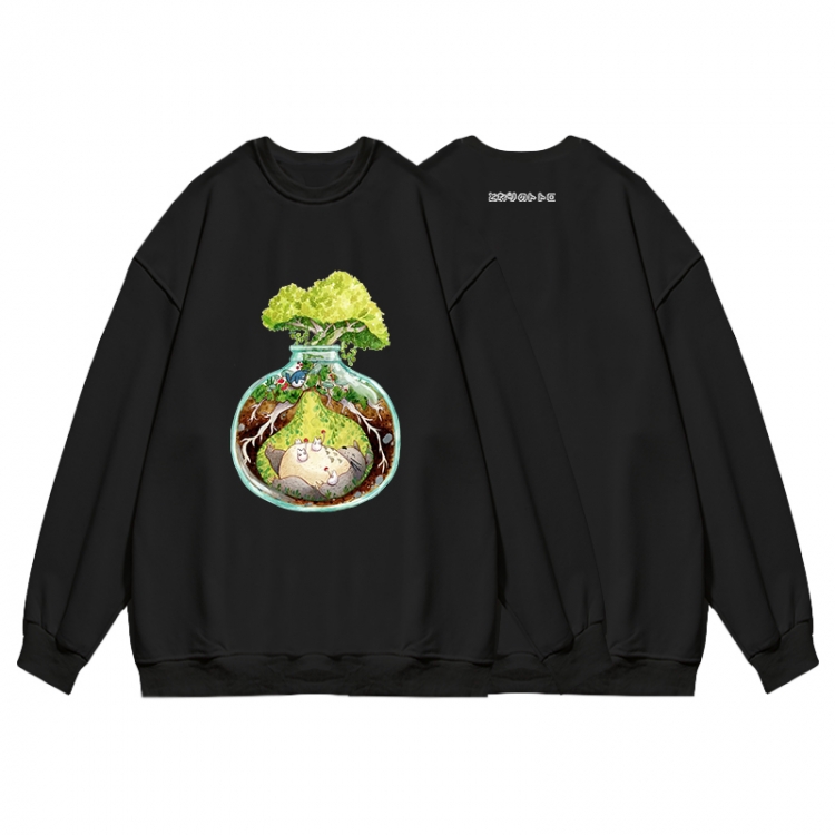 TOTORO Anime print fashion casual thick hooded sweater  from S to 3XL