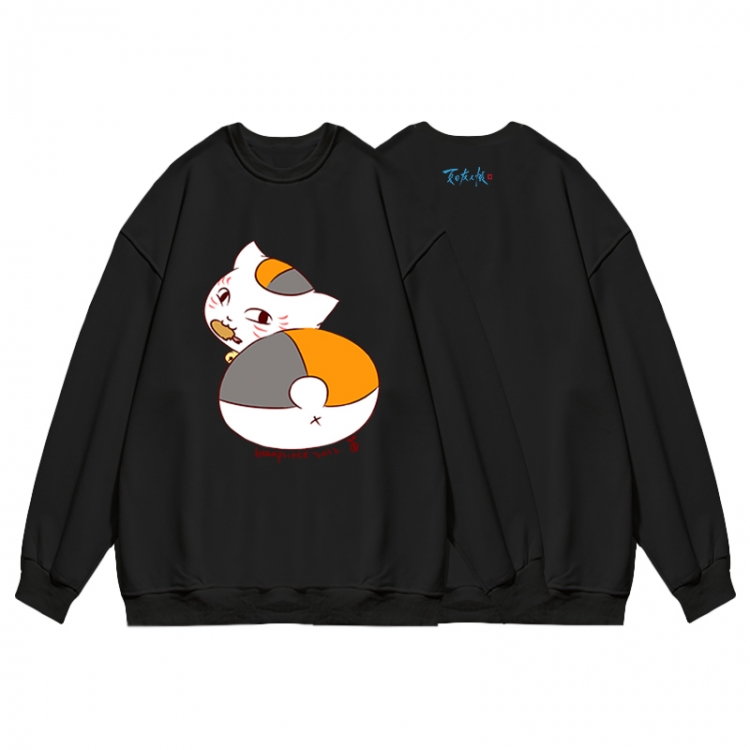 Natsume_Yuujintyou Anime print fashion casual thick hooded sweater  from S to 3XL