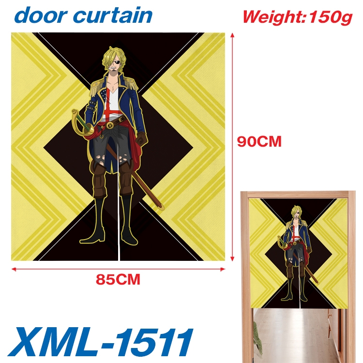 One Piece Animation full-color curtain 85x90cm XML-1511A