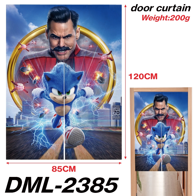 Sonic The Hedgehog Animation full-color curtain 85x120CM DML-2385