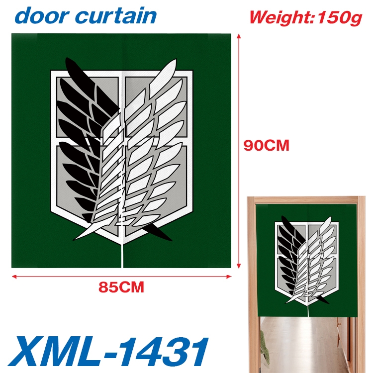 Shingeki no Kyojin Animation full-color curtain 85x90cm  XML-1431A