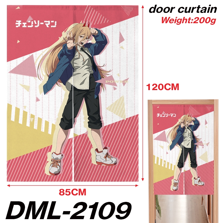 Chainsaw man Animation full-color curtain 85x120CM DML-2109