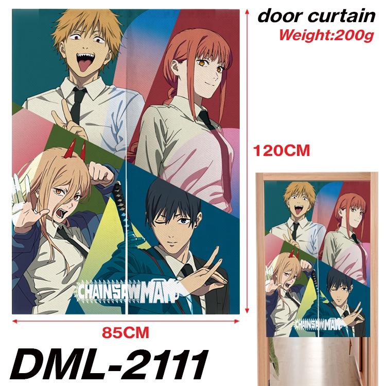 Chainsaw man Animation full-color curtain 85x120CM DML-2111