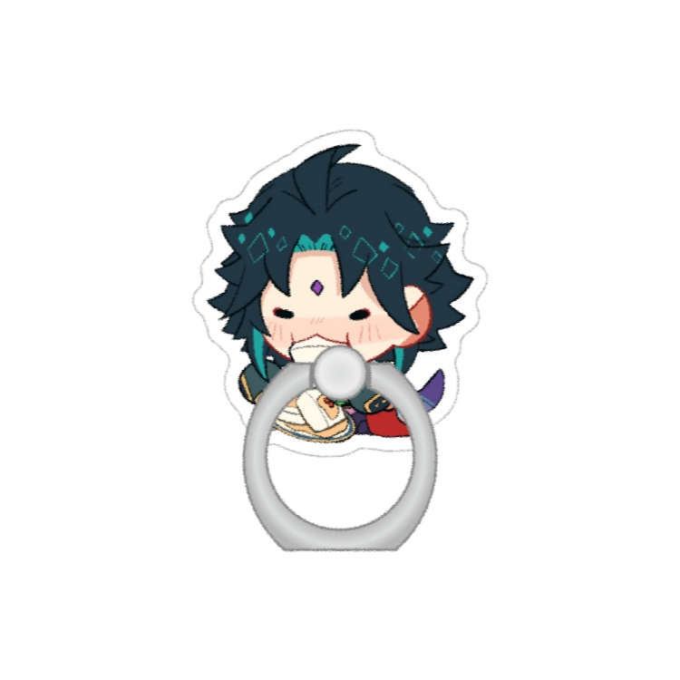 Genshin Impact Anime Peripheral Acrylic Ring Buckle Phone Holder price for 5 pcs