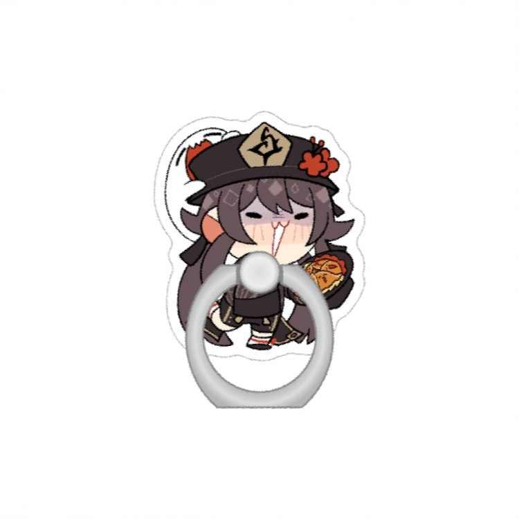 Genshin Impact Anime Peripheral Acrylic Ring Buckle Phone Holder price for 5 pcs