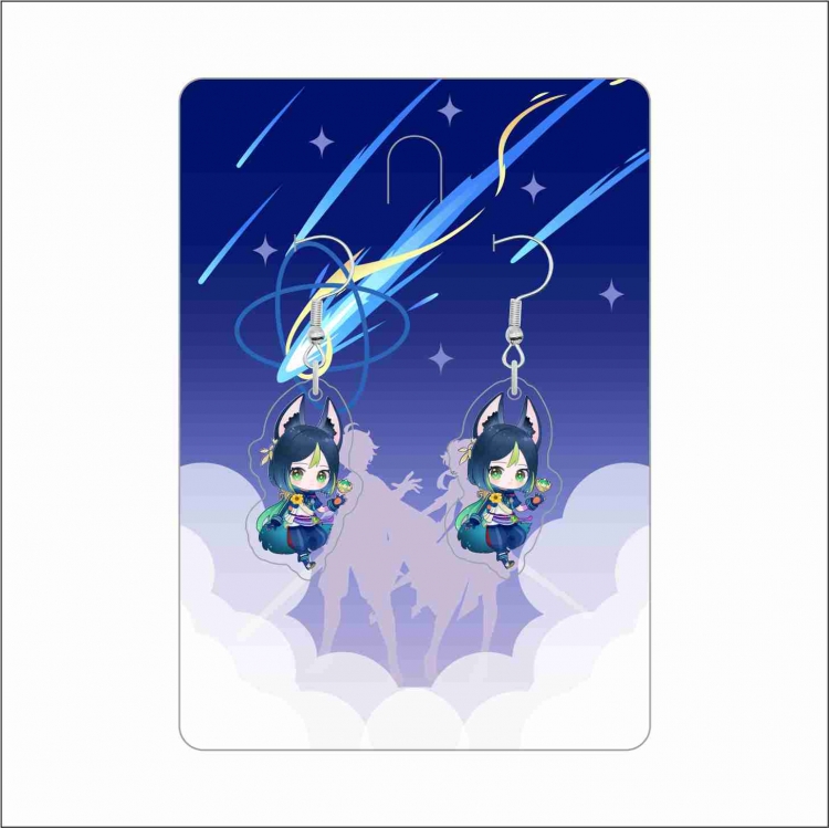 Genshin Impact Anime peripheral acrylic earrings accessories price for 5 pcs