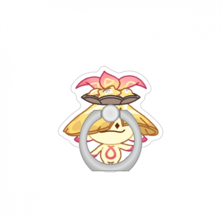 Genshin Impact Anime Peripheral Acrylic Ring Buckle Phone Holder price for 5 pcs