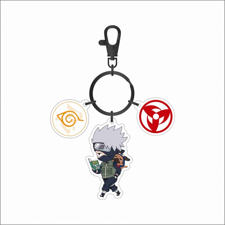  Naruto 3 Pendant Acrylic Keychain Bag Pendant Decorations price for 5 pcs 