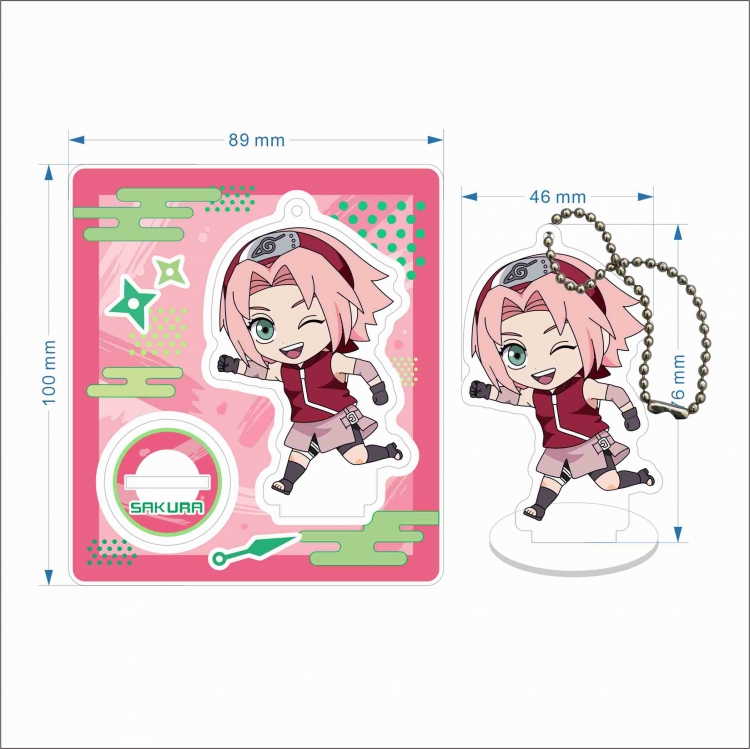 Naruto Anime Anime characters acrylic Standing Plates Keychain 10cm