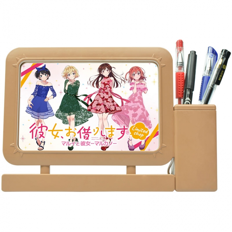 Rent-A-Girlfriend Acrylic Penholder Night Lamp 3mm Film